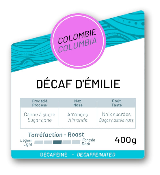 Colombie - Le décaf d'Émilie - Moyen - 400 g